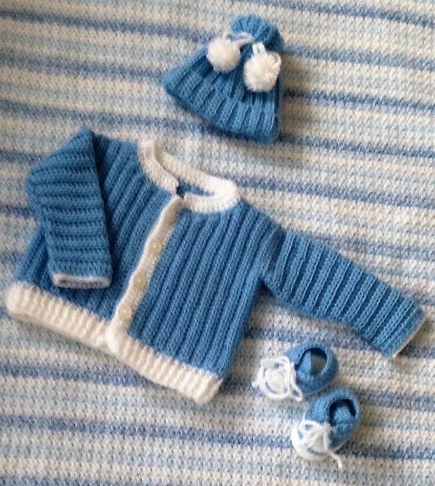 crochet-baby-dress-set