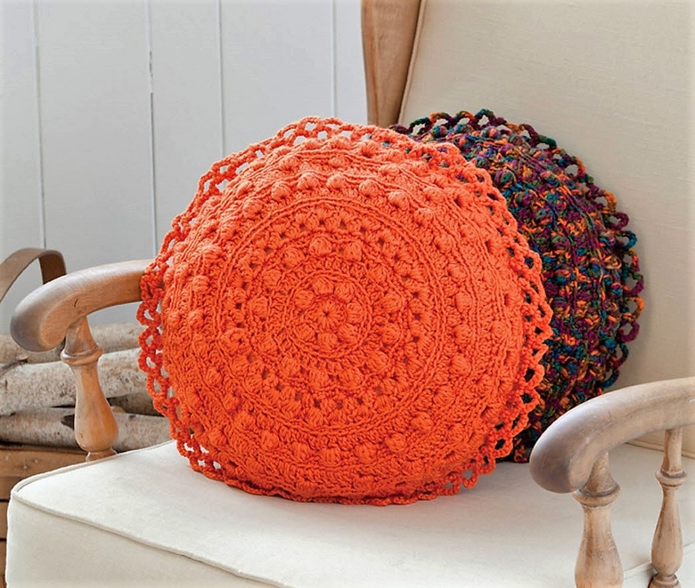 puff-stitch-round-pillows-crochet-pattern