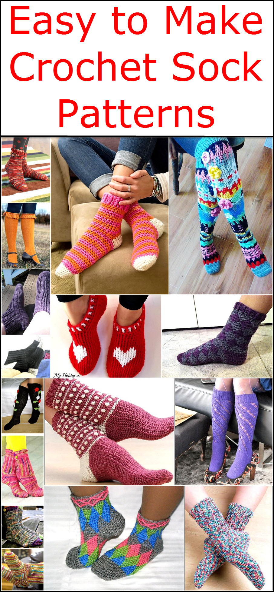Easy to Make Crochet Sock Patterns