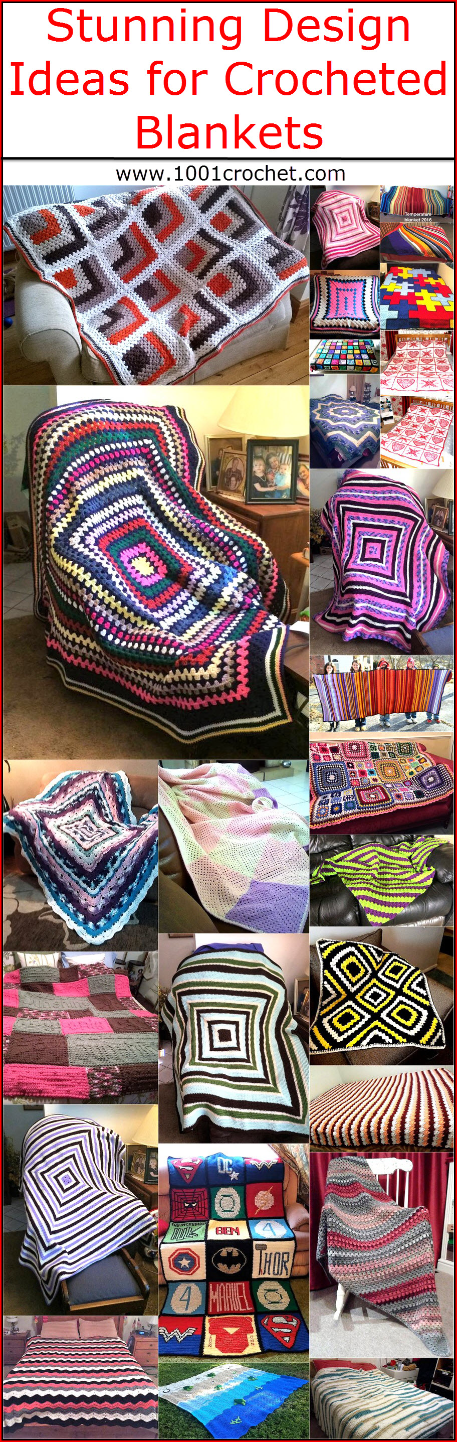 Stunning Design Ideas for Crocheted Blankets