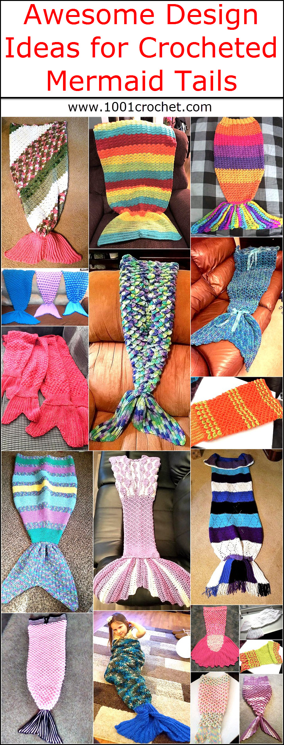 Awesome Design Ideas for Crocheted Mermaid Tails