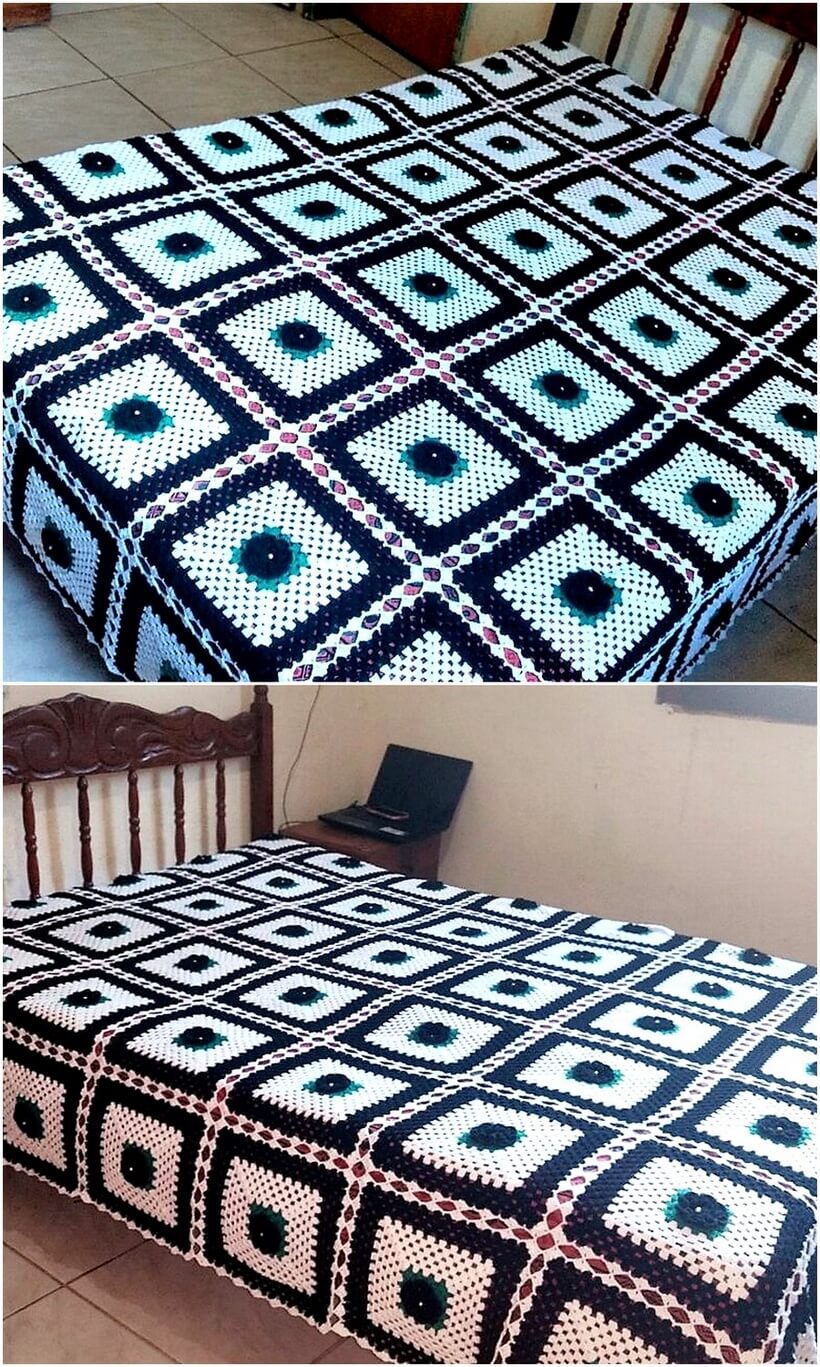 bedspread crocheting 2