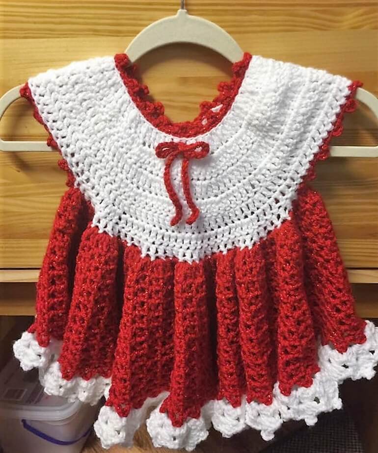 crochet baby dress 5 - 2