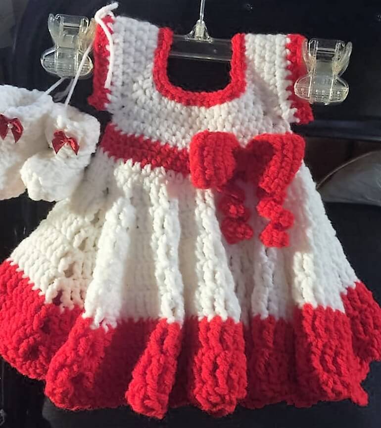crochet baby dress 5 - 3