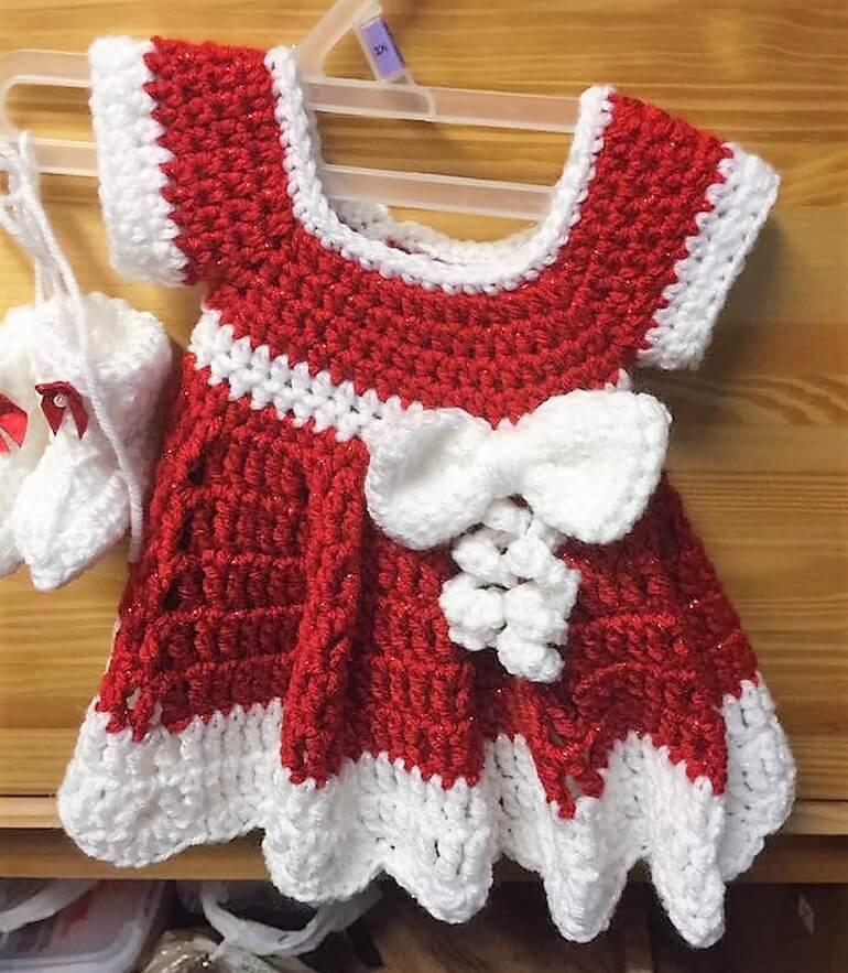 crochet baby dress 5