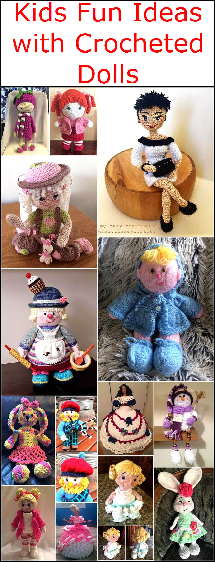 Kids Fun Ideas with Crocheted Dolls