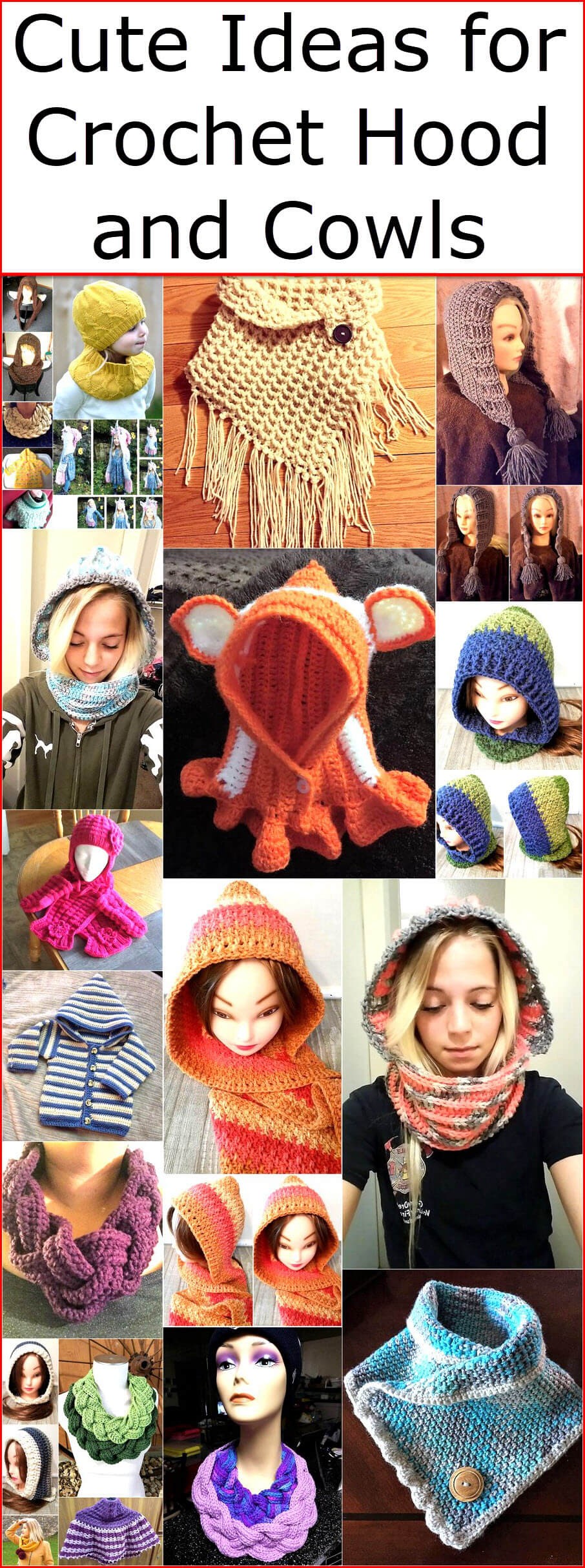 Cute Ideas for Crochet Hood and Cowls