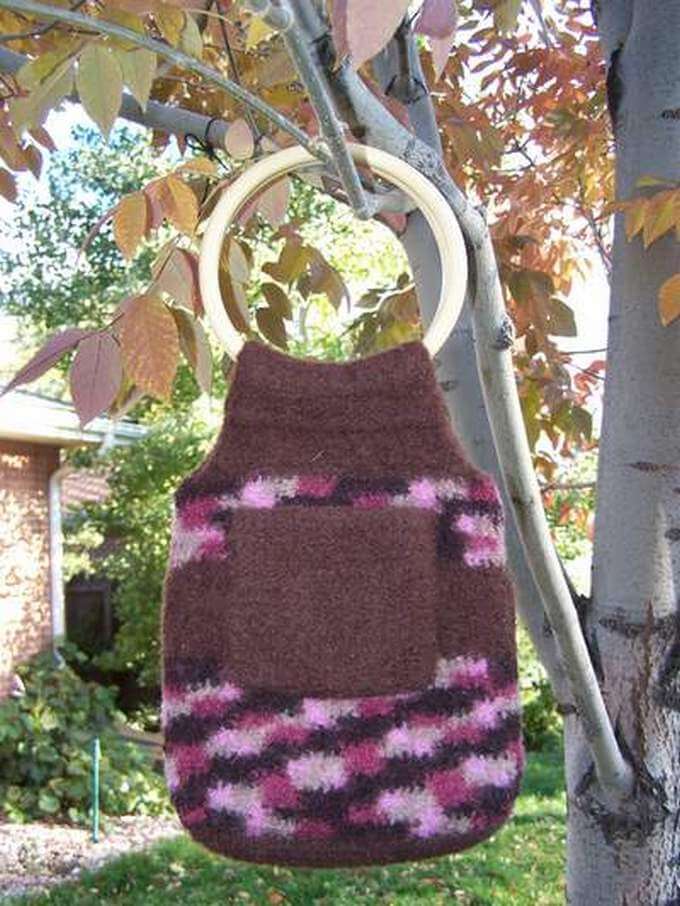 106 - Free Felted Crochet Bag Pattern