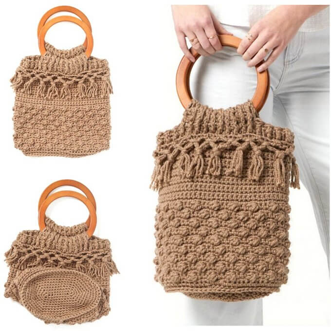 115 - Day Trip Bucket Bag- Free Crochet Pattern