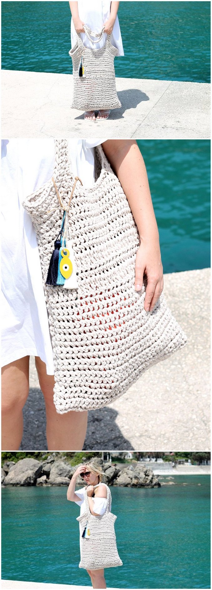 144 - Crochet Beach Bag – Free Pattern