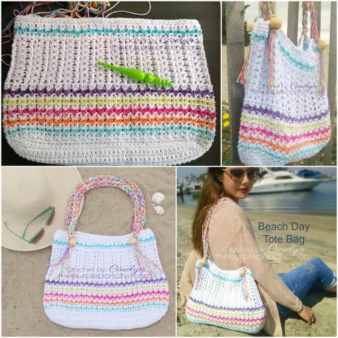 148 - Beach Day Tote Bag – Free Crochet Pattern