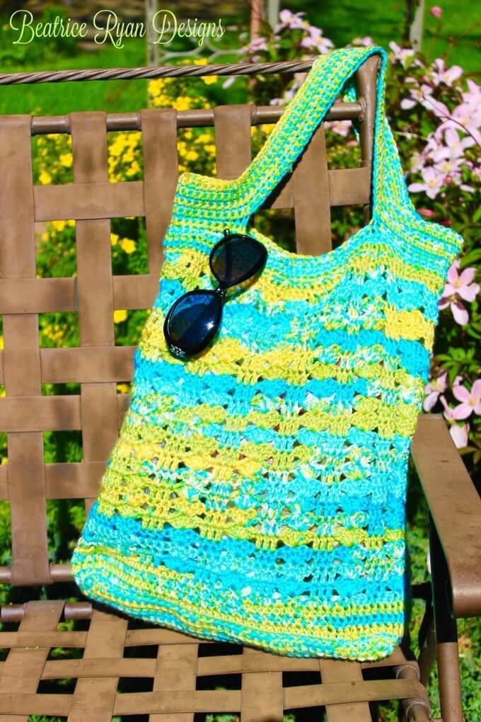 160 - Northwest Beaches Tote Bag Free Crochet Pattern
