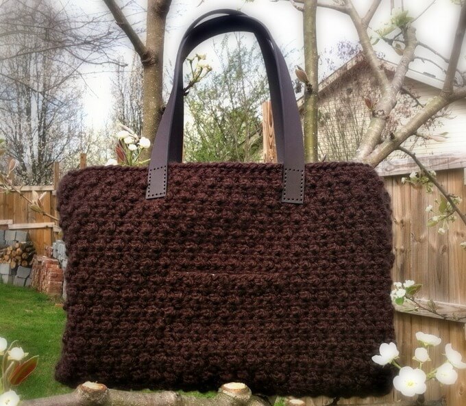 181 - CHOCOLATE TOTE – FREE CROCHET PATTERN