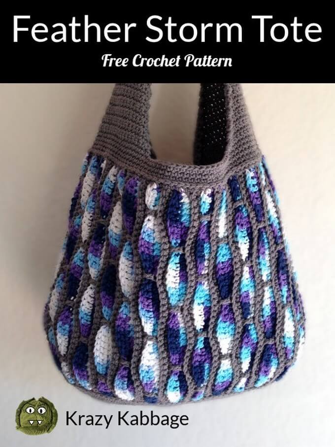 230 - How to Crochet the Feather Storm Tote Bag - Free Pattern
