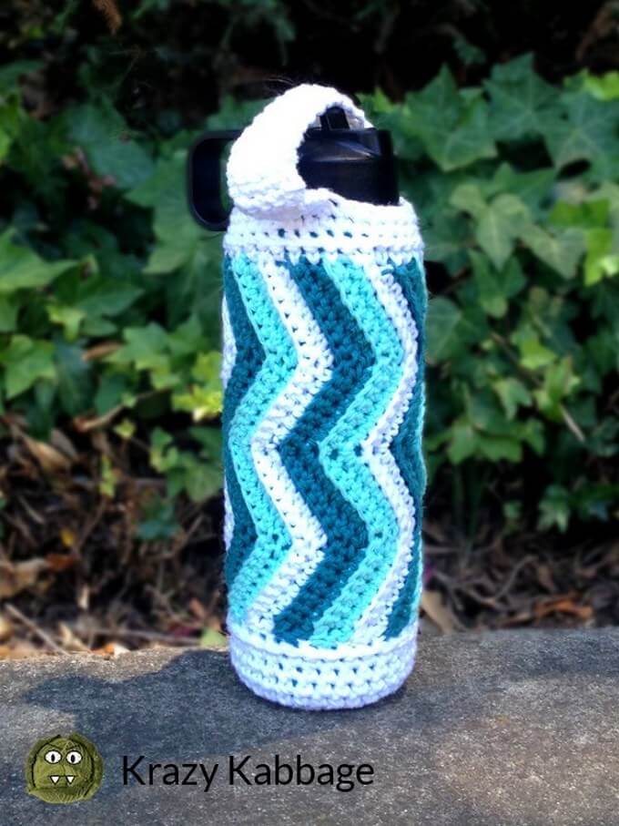231 - How to Crochet Which Way Zig-Zag Bottle Bag - Free Pattern