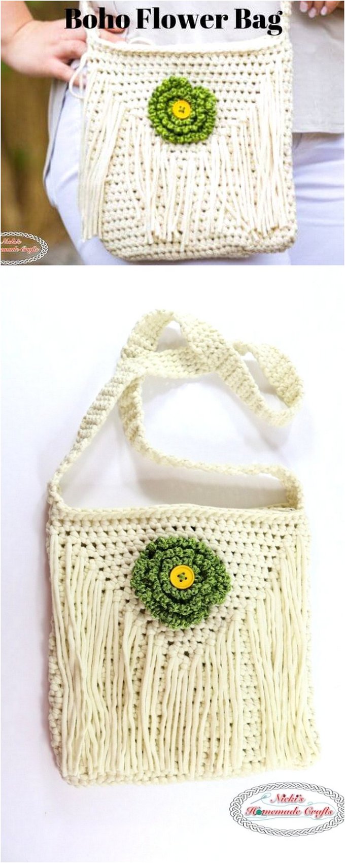 262 - CROCHET A FLOWER SHOULDER BAG EASILY – FREE PATTERN