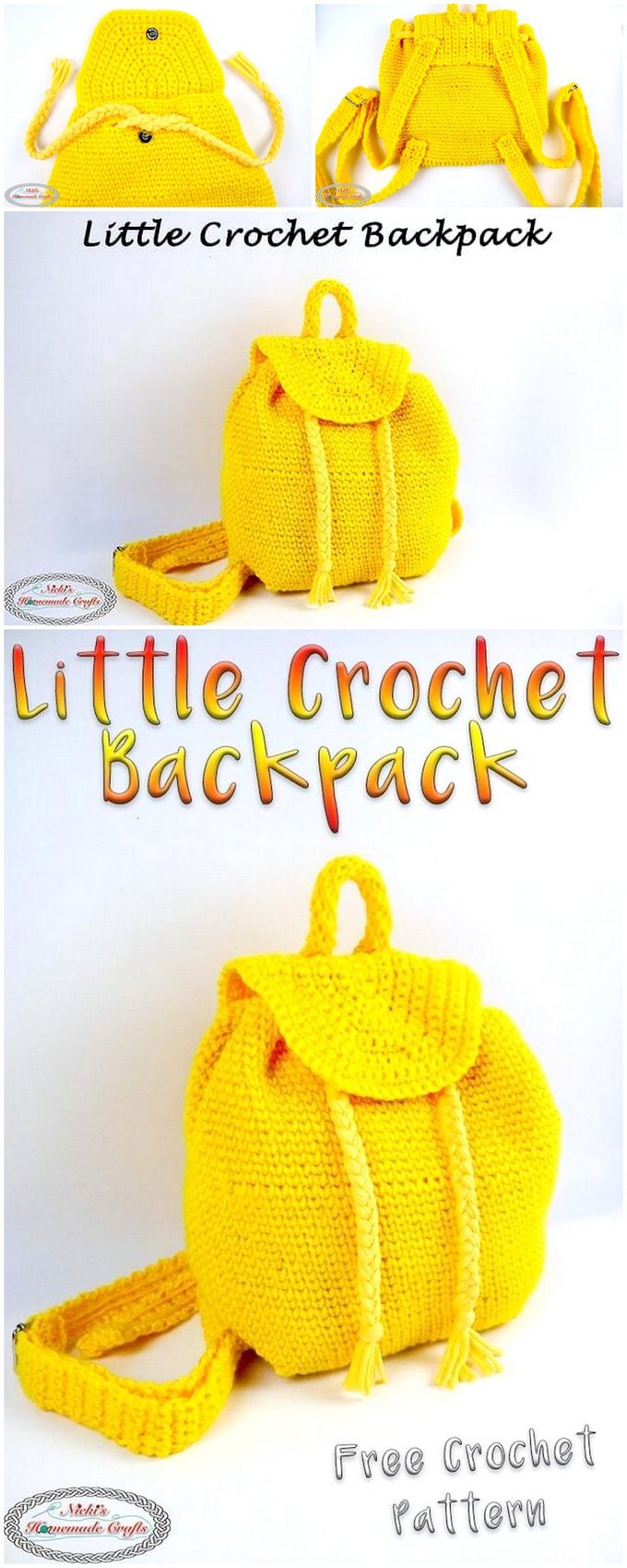 265 - LITTLE BACKPACK – FREE CROCHET PATTERN