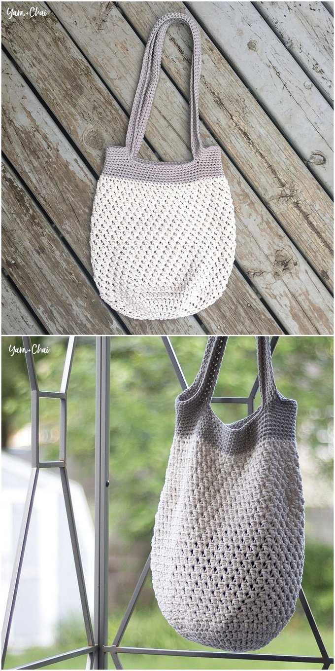 270 - MARKET TOTE BAG - FREE CROCHET PATTERN