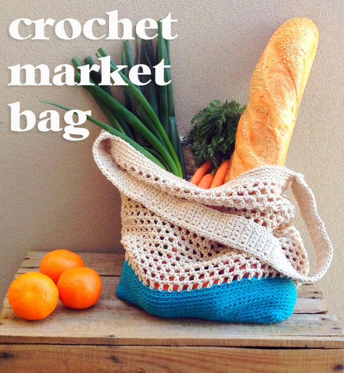 272 - DIY CROCHET MARKET BAG PATTERN
