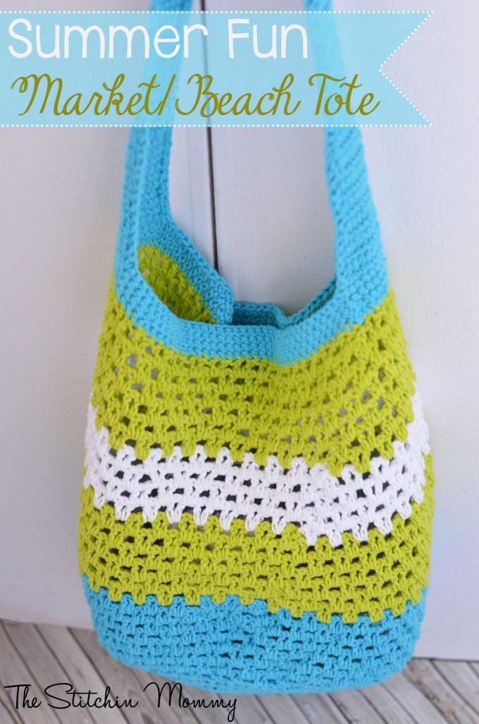 294 - SUMMER FUN MARKET OR BEACH TOTE – FREE CROCHET PATTERN