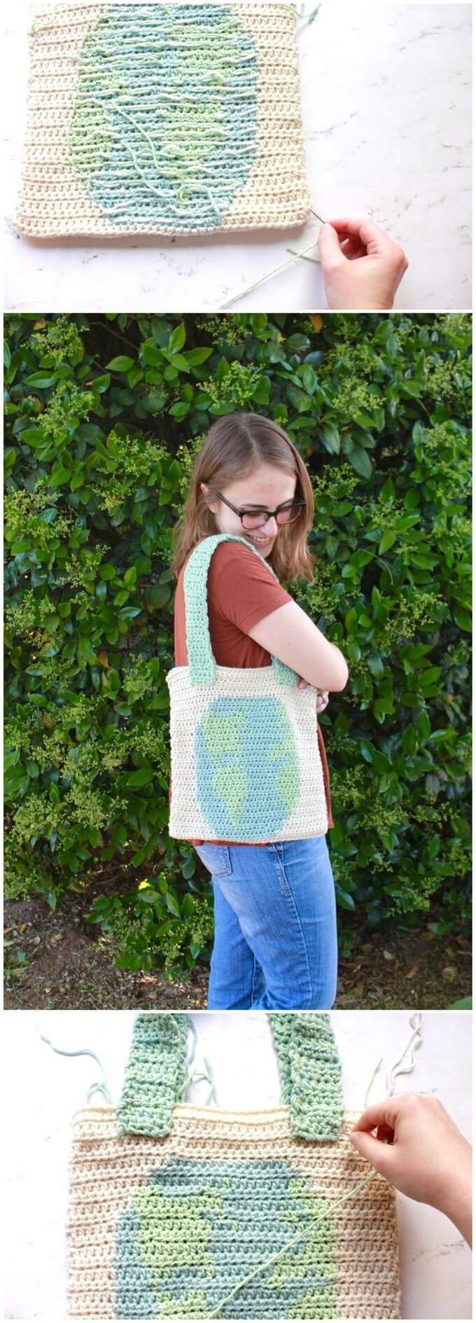 33 - Tapestry Crochet Bag Free Crochet Pattern