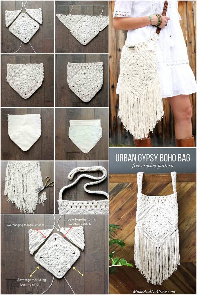 36 - BOHO BAG – FREE CROCHET PATTERN