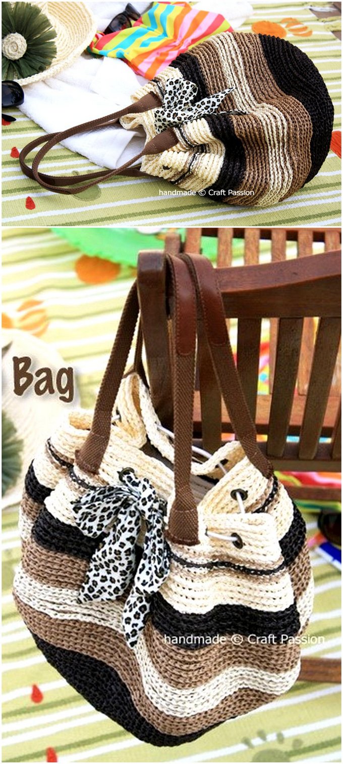 49 - BEACH BAG CROCHET PATTERN FREE