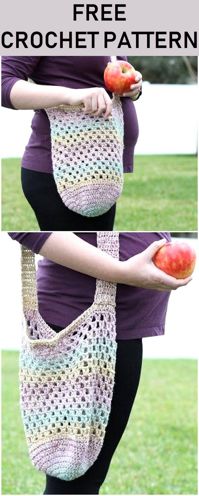 5 - 1 Skein Crochet Farmer’s Market Bag Pattern