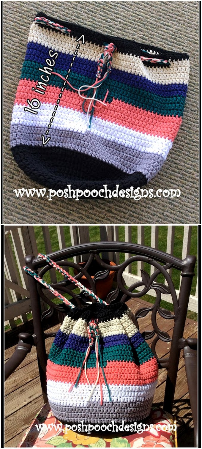 62 - Beach Bag Crochet Pattern Free