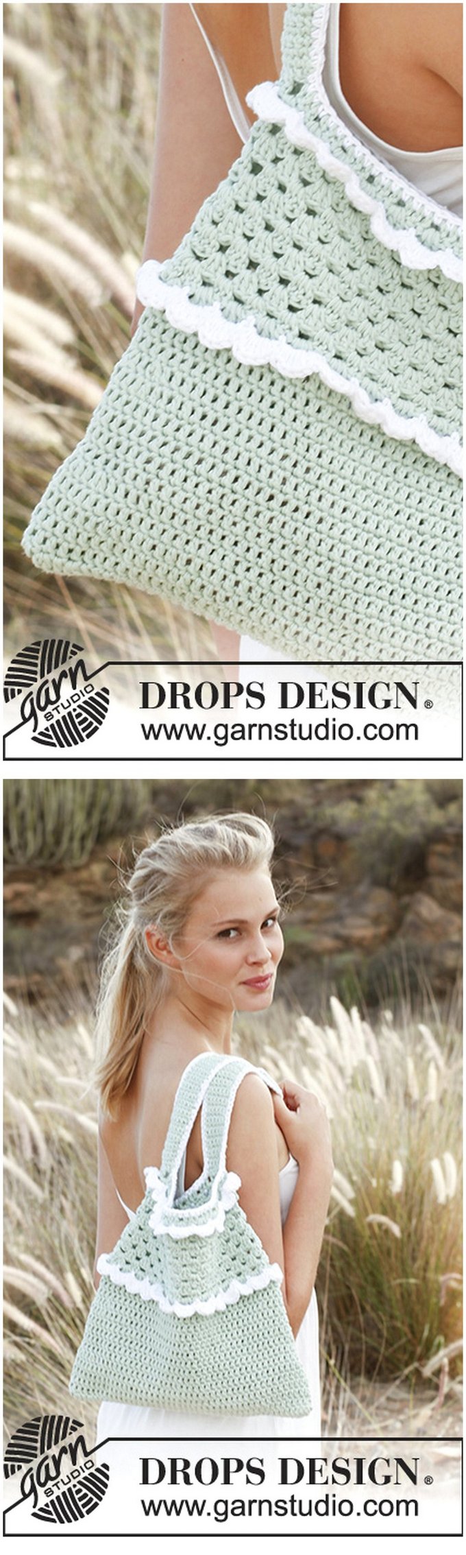 66 - Crochet DROPS bag FREE PATTERN