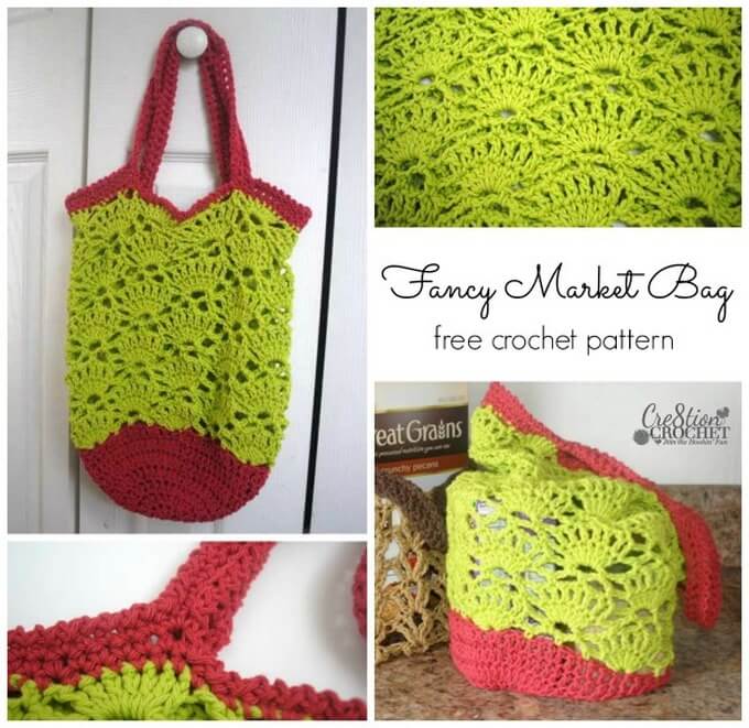 70 - Fancy Market Bag Free Crochet Pattern