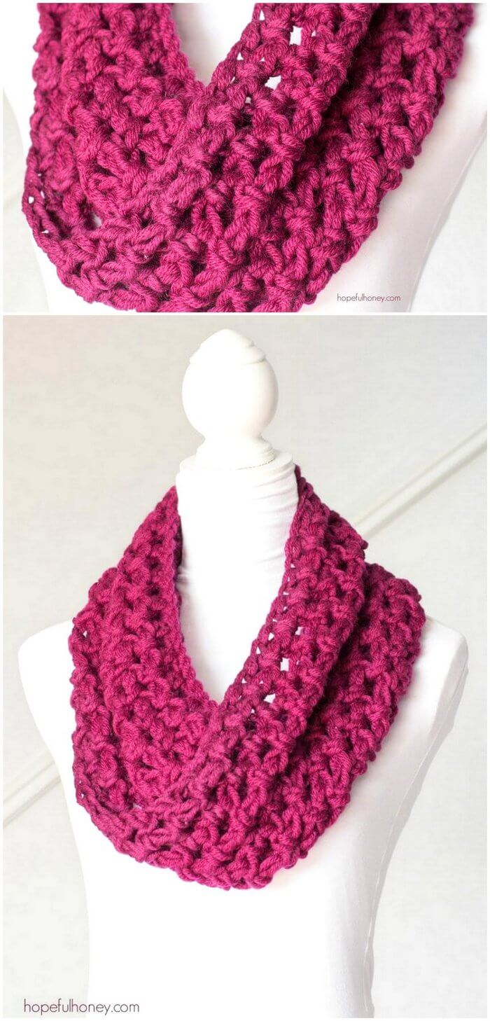 12 - BASIC CHUNKY COWL – BEGINNER CROCHET PATTERN