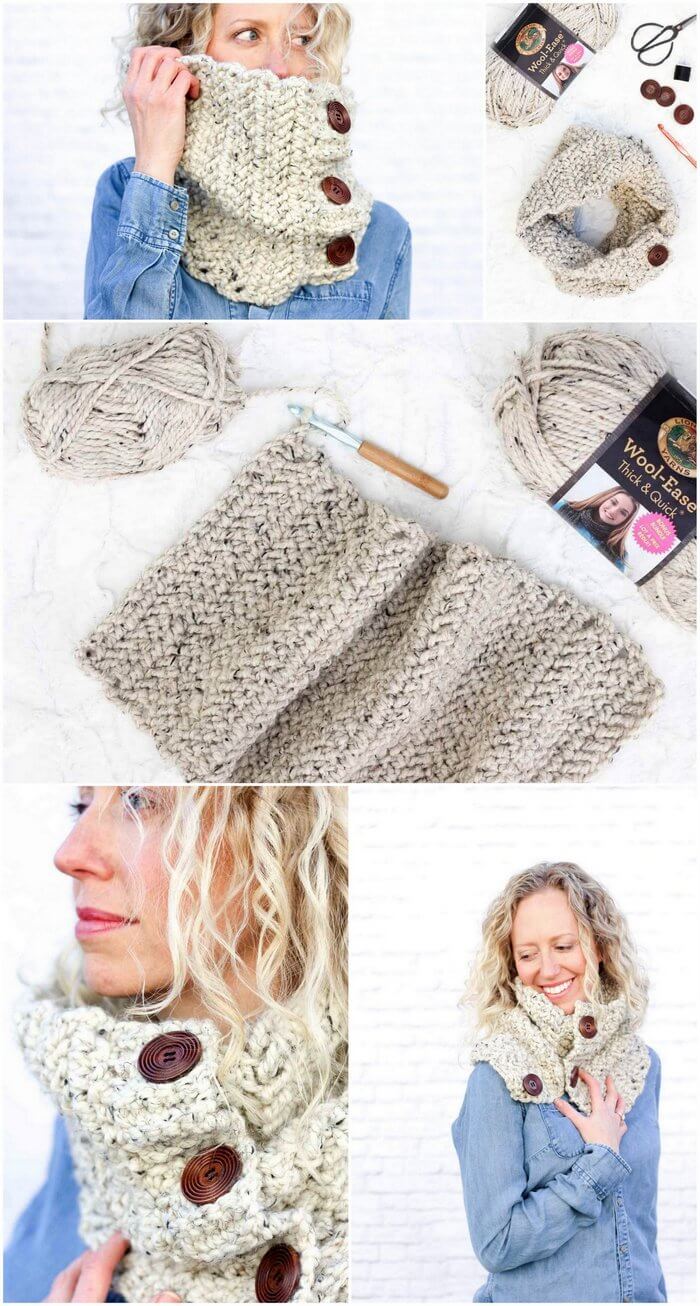 13 - THE BIXBY – FREE CROCHET COWL PATTERN