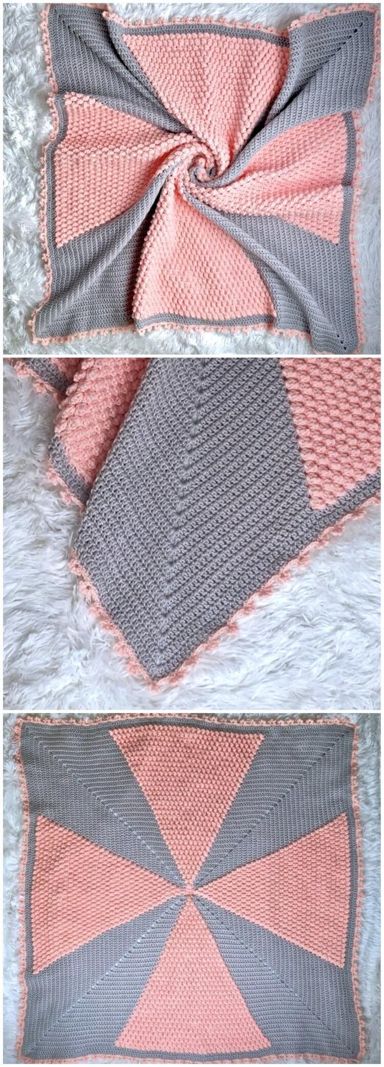 17 - Cross My Heart Baby Blanket Free Crochet Pattern