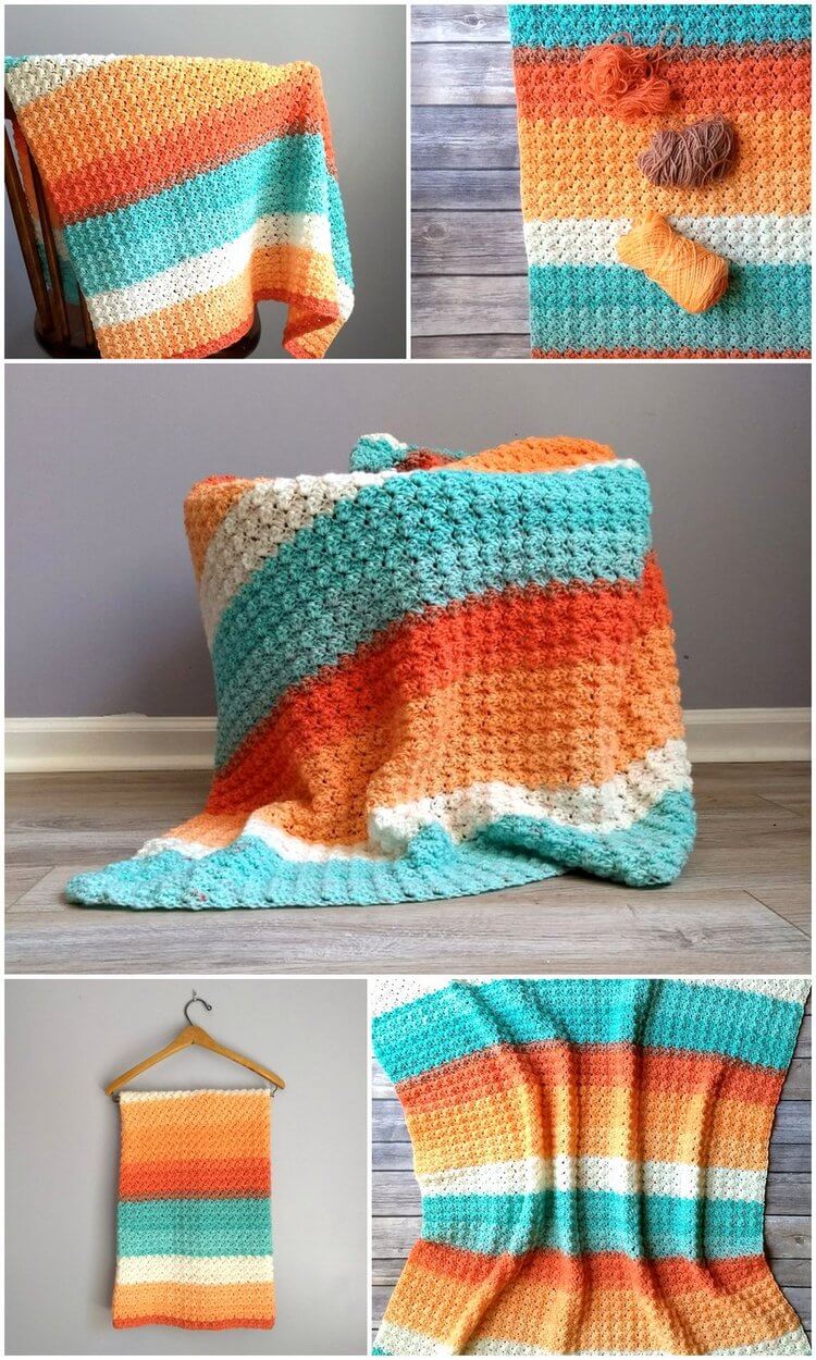 19 - Everyday Baby Blanket Free Crochet Pattern