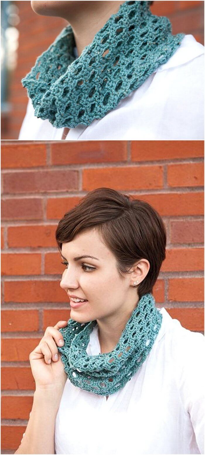 24 - Swiss Tweed Crochet Cowl Pattern