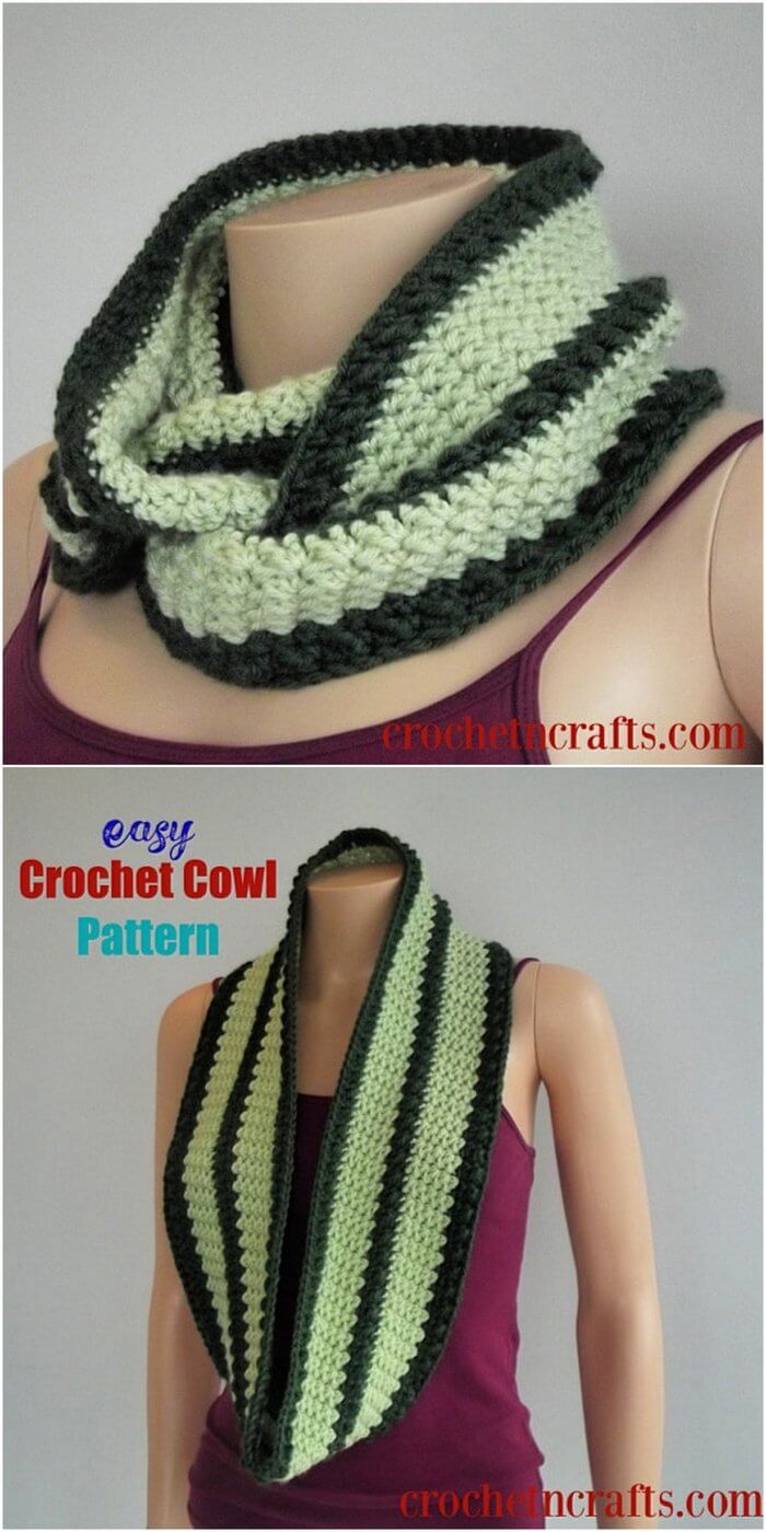 28 - EASY CROCHET COWL PATTERN