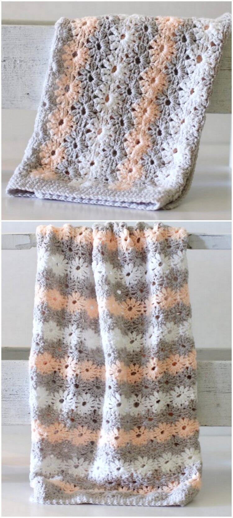 3 - Crochet Petal Stitch Baby Blanket - Free Pattern