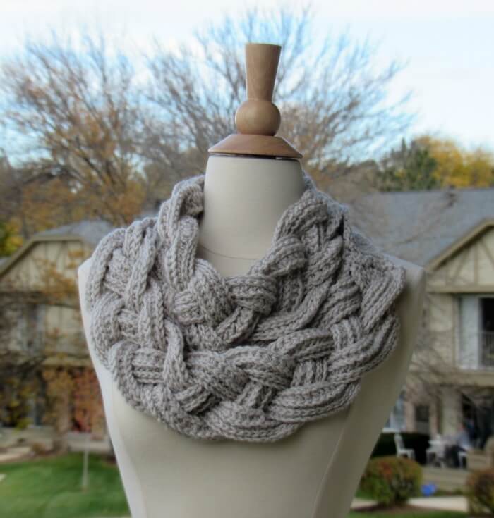 3 - Double Layered Braided Cowl