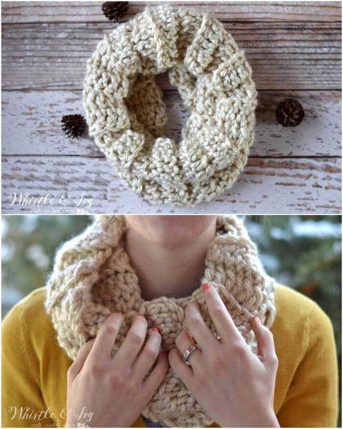 31 - (almost) 30 Minute Crochet Cowl Free Pattern