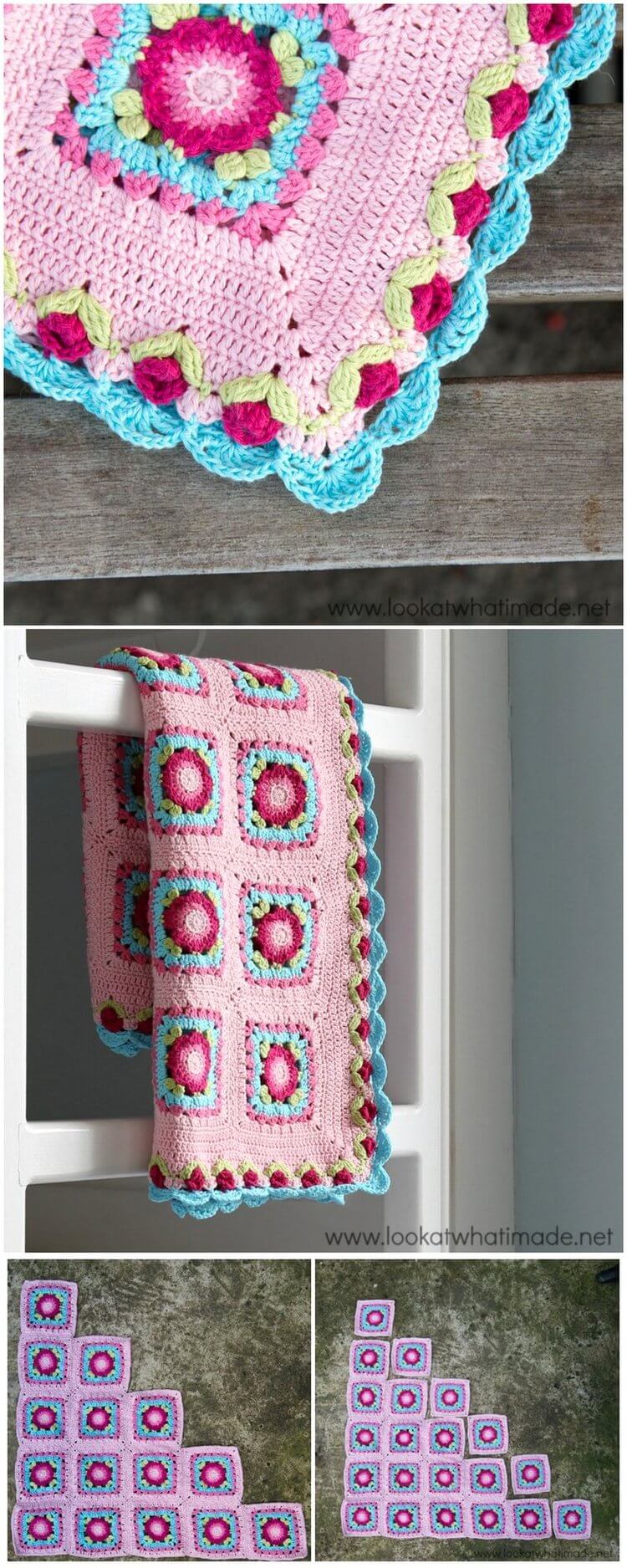 35 - Crochet Lydia Blanket Pattern Free