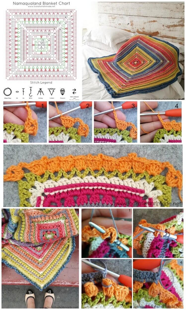 36 - Namaqualand Baby Blanket Free Crochet Pattern