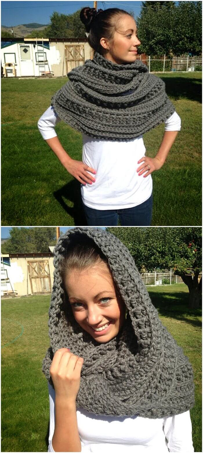 37 - Free Crochet Pattern Katniss Cowl Pattern 3