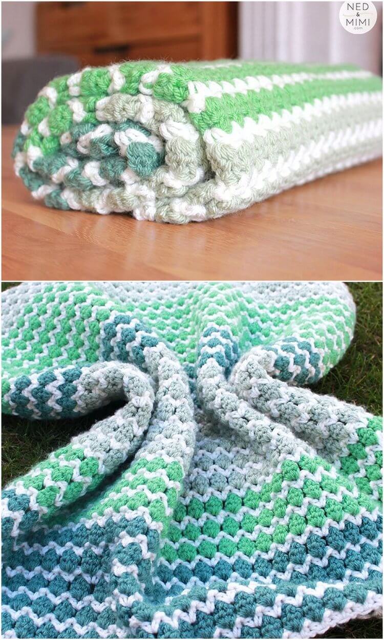 37 - Spring To Life Crochet Baby Blanket (Free Pattern)