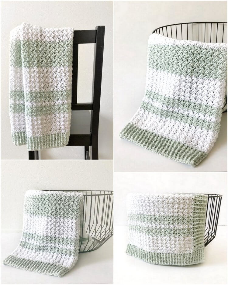 5 - Crochet Sedge Stitch Baby Blanket - Free Pattern